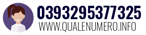 Numero di telefono 0393295377325 0393295377325