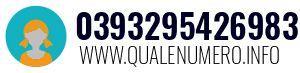 Numero di telefono 0393295426983 0393295426983