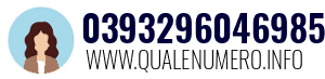 Numero di telefono 0393296046985 0393296046985