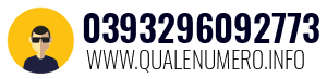 Numero di telefono 0393296092773 0393296092773