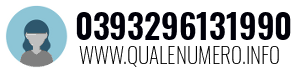 Numero di telefono 0393296131990 0393296131990