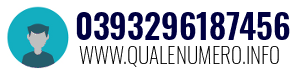 Numero di telefono 0393296187456 0393296187456