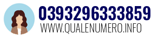 Numero di telefono 0393296333859 0393296333859