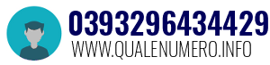 Numero di telefono 0393296434429 0393296434429