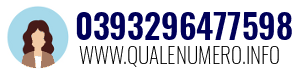 Numero di telefono 0393296477598 0393296477598