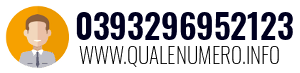 Numero di telefono 0393296952123 0393296952123