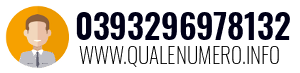Numero di telefono 0393296978132 0393296978132