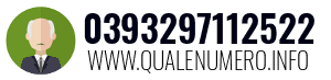 Numero di telefono 0393297112522 0393297112522