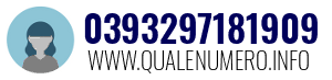 Numero di telefono 0393297181909 0393297181909