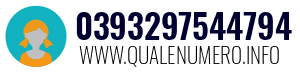Numero di telefono 0393297544794 0393297544794