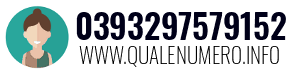 Numero di telefono 0393297579152 0393297579152