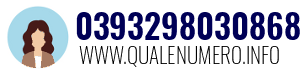 Numero di telefono 0393298030868 0393298030868