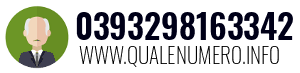 Numero di telefono 0393298163342 0393298163342