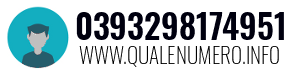 Numero di telefono 0393298174951 0393298174951