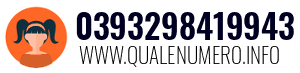 Numero di telefono 0393298419943 0393298419943