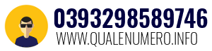 Numero di telefono 0393298589746 0393298589746