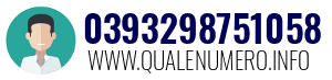 Numero di telefono 0393298751058 0393298751058