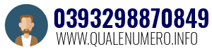 Numero di telefono 0393298870849 0393298870849