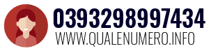 Numero di telefono 0393298997434 0393298997434