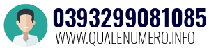 Numero di telefono 0393299081085 0393299081085