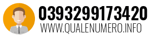 Numero di telefono 0393299173420 0393299173420