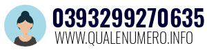 Numero di telefono 0393299270635 0393299270635