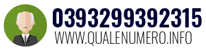 Numero di telefono 0393299392315 0393299392315