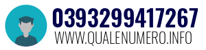 Numero di telefono 0393299417267 0393299417267