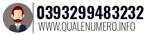 Numero di telefono 0393299483232 0393299483232