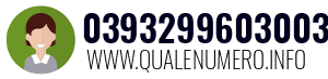 Numero di telefono 0393299603003 0393299603003