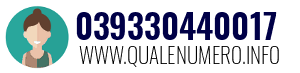 Numero di telefono 039330440017 039330440017