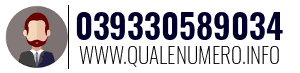 Numero di telefono 039330589034 039330589034