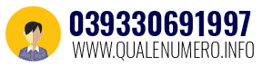 Numero di telefono 039330691997 039330691997