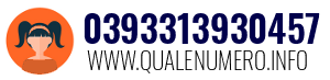 Numero di telefono 0393313930457 0393313930457