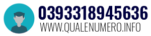 Numero di telefono 0393318945636 0393318945636