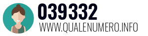 Numero di telefono 039332 039332