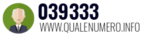 Numero di telefono 039333 039333