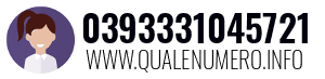 Numero di telefono 0393331045721 0393331045721