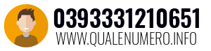 Numero di telefono 0393331210651 0393331210651