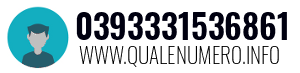Numero di telefono 0393331536861 0393331536861