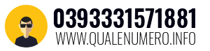 Numero di telefono 0393331571881 0393331571881