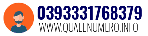 Numero di telefono 0393331768379 0393331768379