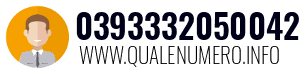 Numero di telefono 0393332050042 0393332050042