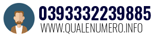 Numero di telefono 0393332239885 0393332239885