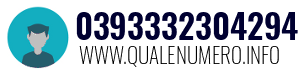 Numero di telefono 0393332304294 0393332304294