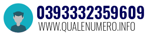 Numero di telefono 0393332359609 0393332359609