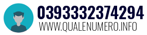 Numero di telefono 0393332374294 0393332374294