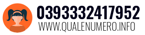 Numero di telefono 0393332417952 0393332417952
