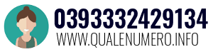 Numero di telefono 0393332429134 0393332429134