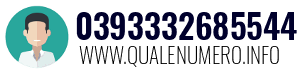 Numero di telefono 0393332685544 0393332685544